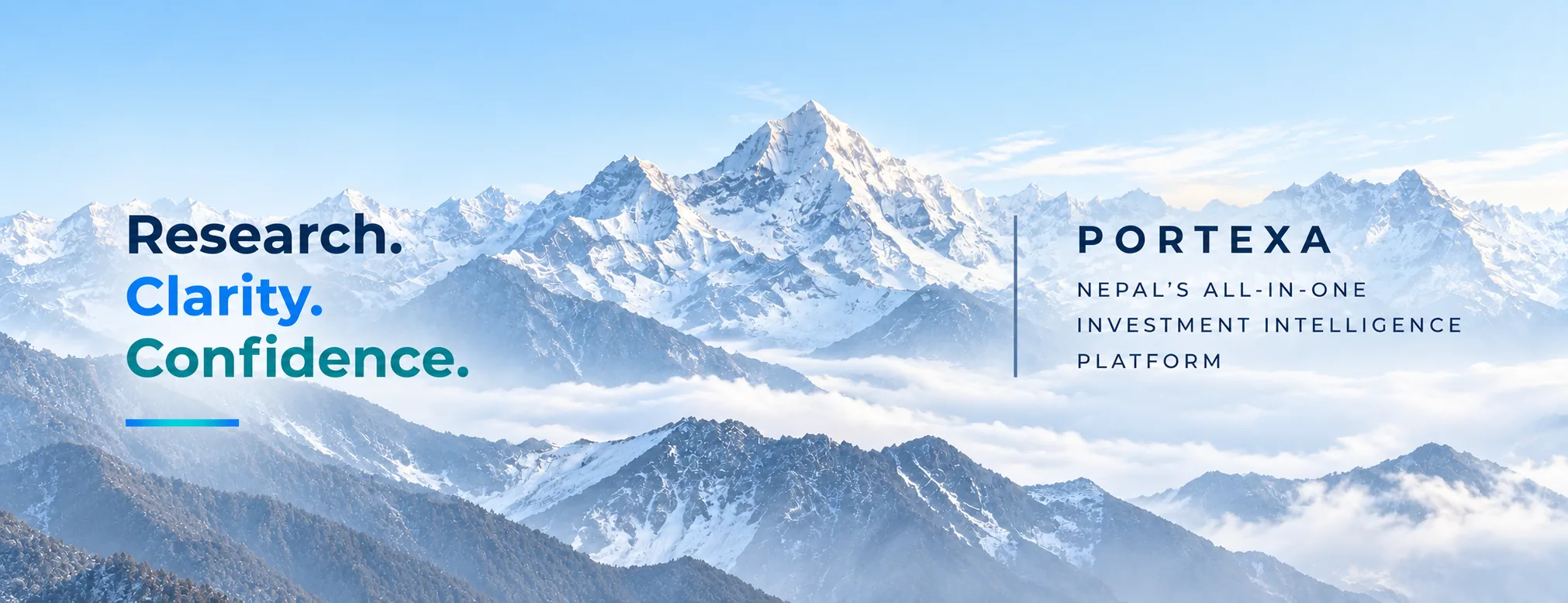 Research. Clarity. Confidence. — Portexa, Nepal’s all-in-one investment intelligence platform.