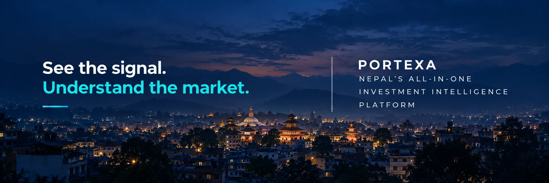 See the signal. Understand the market. — Portexa, Nepal’s all-in-one investment intelligence platform.